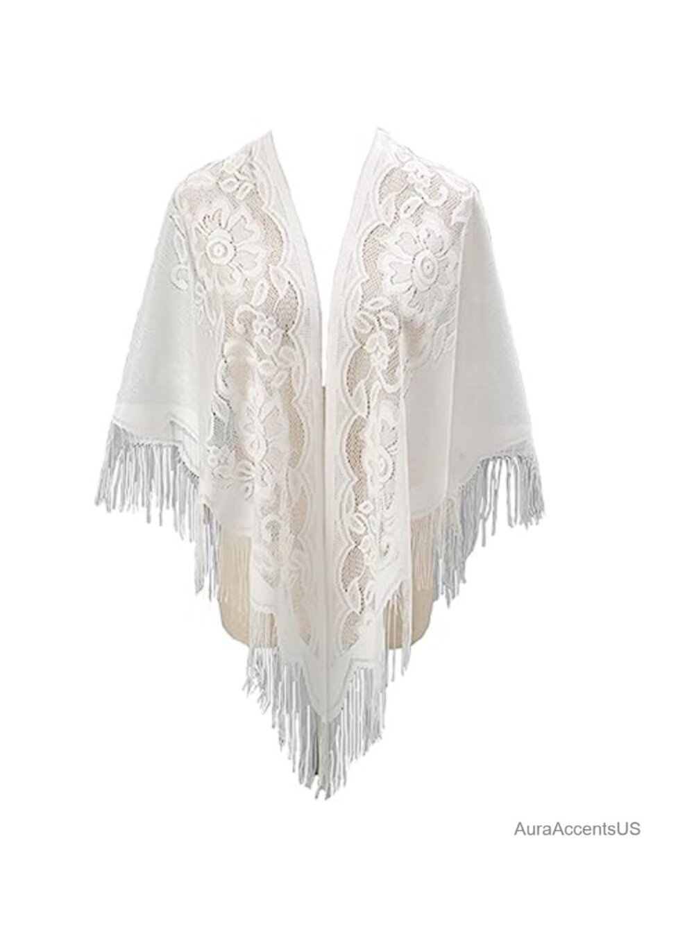 Women's Lightweight Tassel Triangle Shawl Wrap Pashmina 100% Polyester